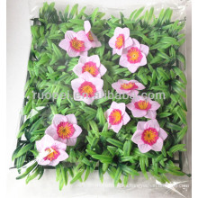 Adorno de jardín césped artificial alfombra de césped sintético con flores
